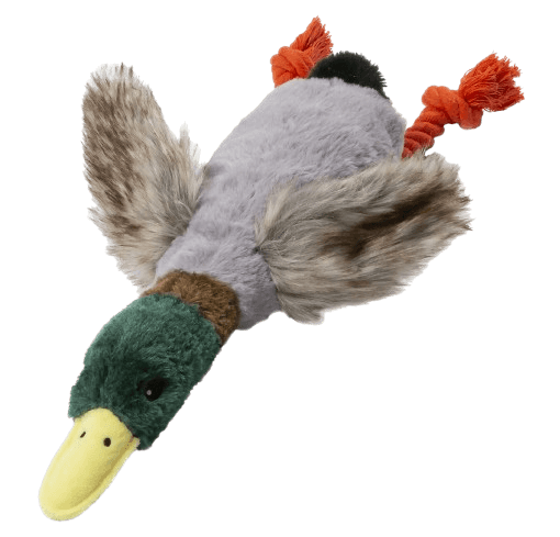 Duck Sounding Squeaky Toy - Grey