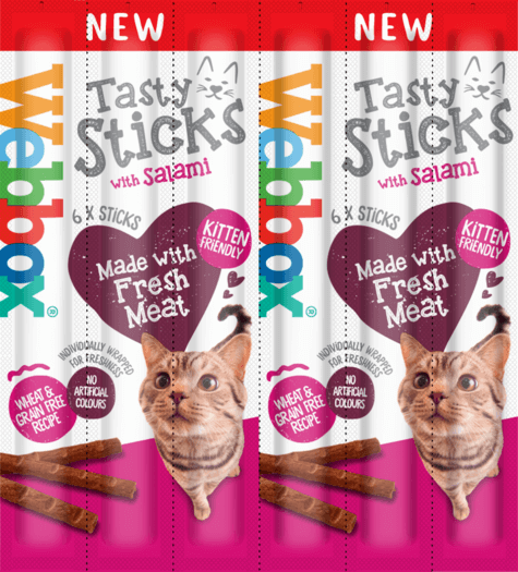 Webbox Tasty Sticks Salami - Cat