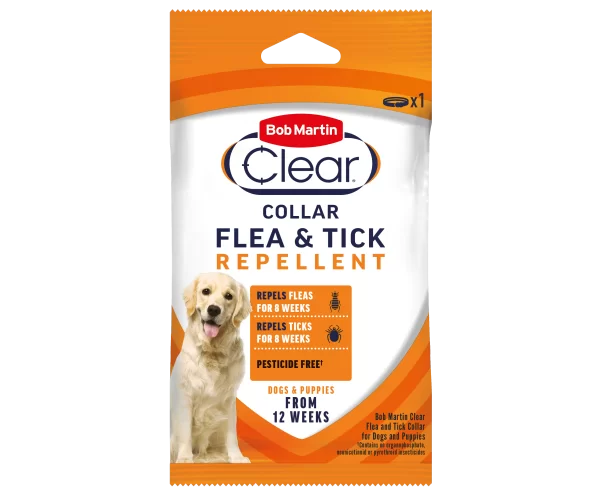 Bob Martin Clear Flea & Tick Repellent Collar for Dogs