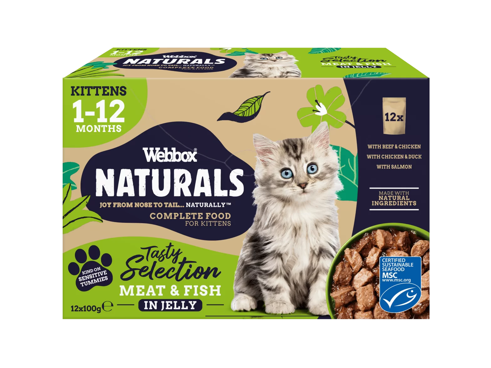 Webbox Naturals Kitten Selection Jelly Wet Cat Food